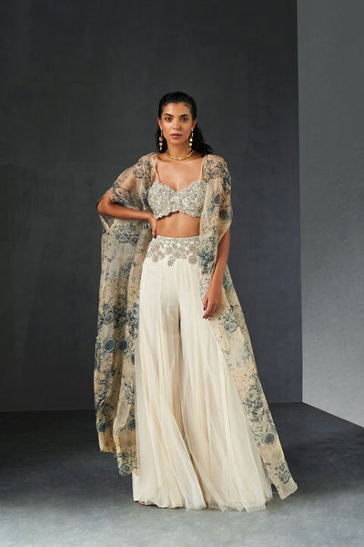 Champagne Blue Cape Set