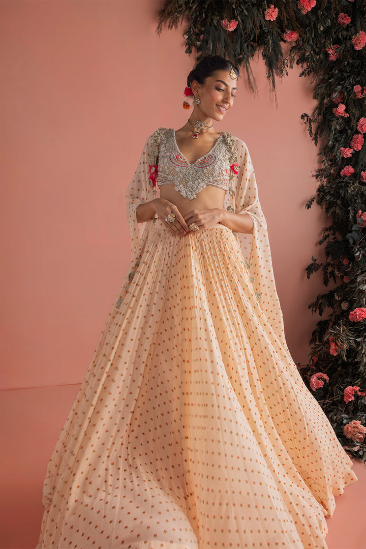 Rimza Skirt & Cape Set