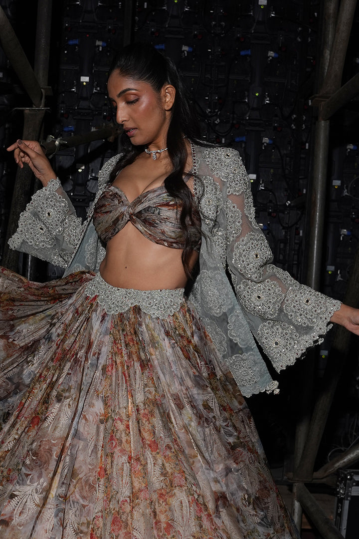 lila Jacket & Skirt Set
