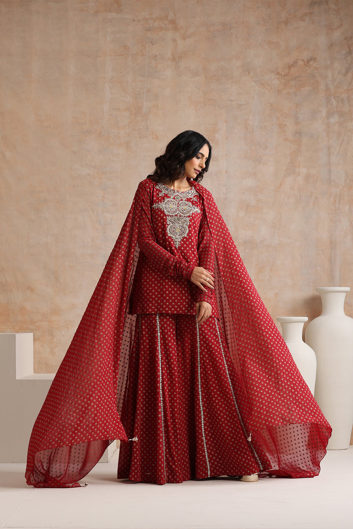 MEERA KURTA & SHARARA SET