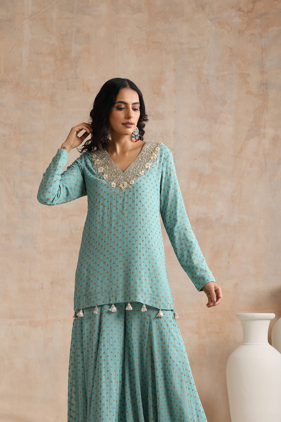 AASHVI KURTA & SHARARA SET