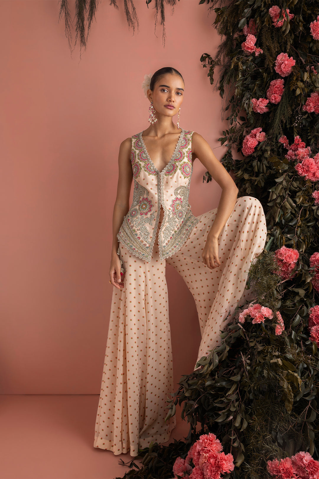 Minhal Jacket & Flared Pants