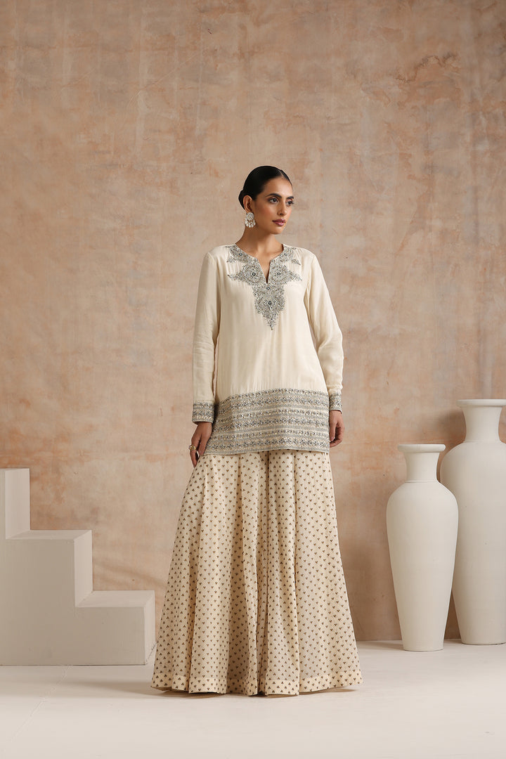 RADHYA SHORT KURTA & SHARARA SET