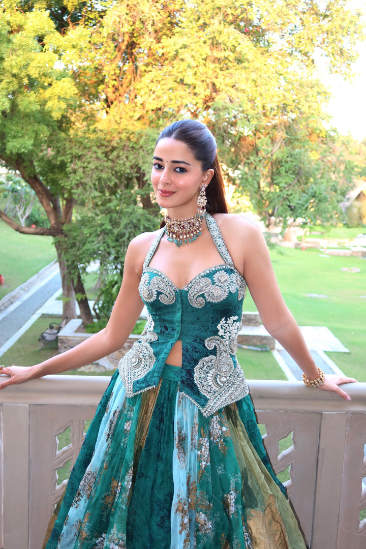 Ananya Panday in our Jasma Lehenga set