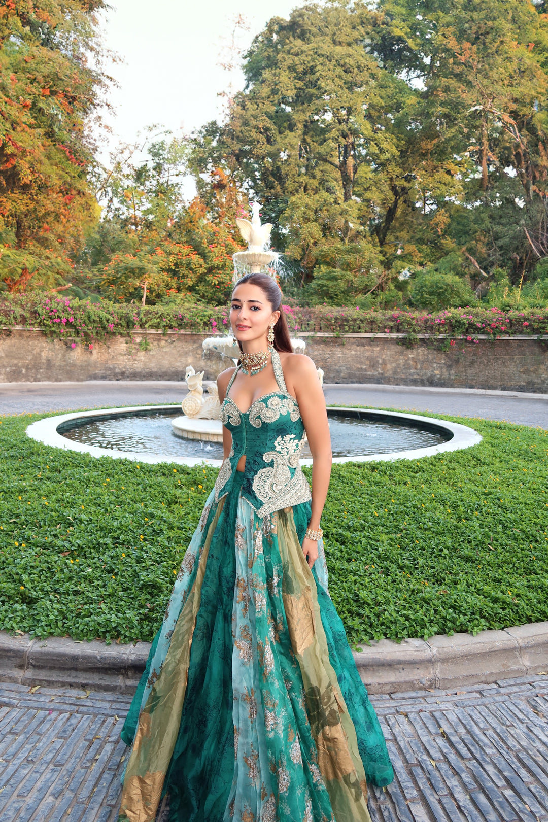 Ananya Panday in our Jasma Lehenga set