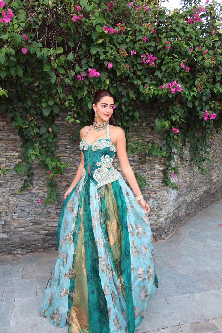 Ananya Panday in our Jasma Lehenga set