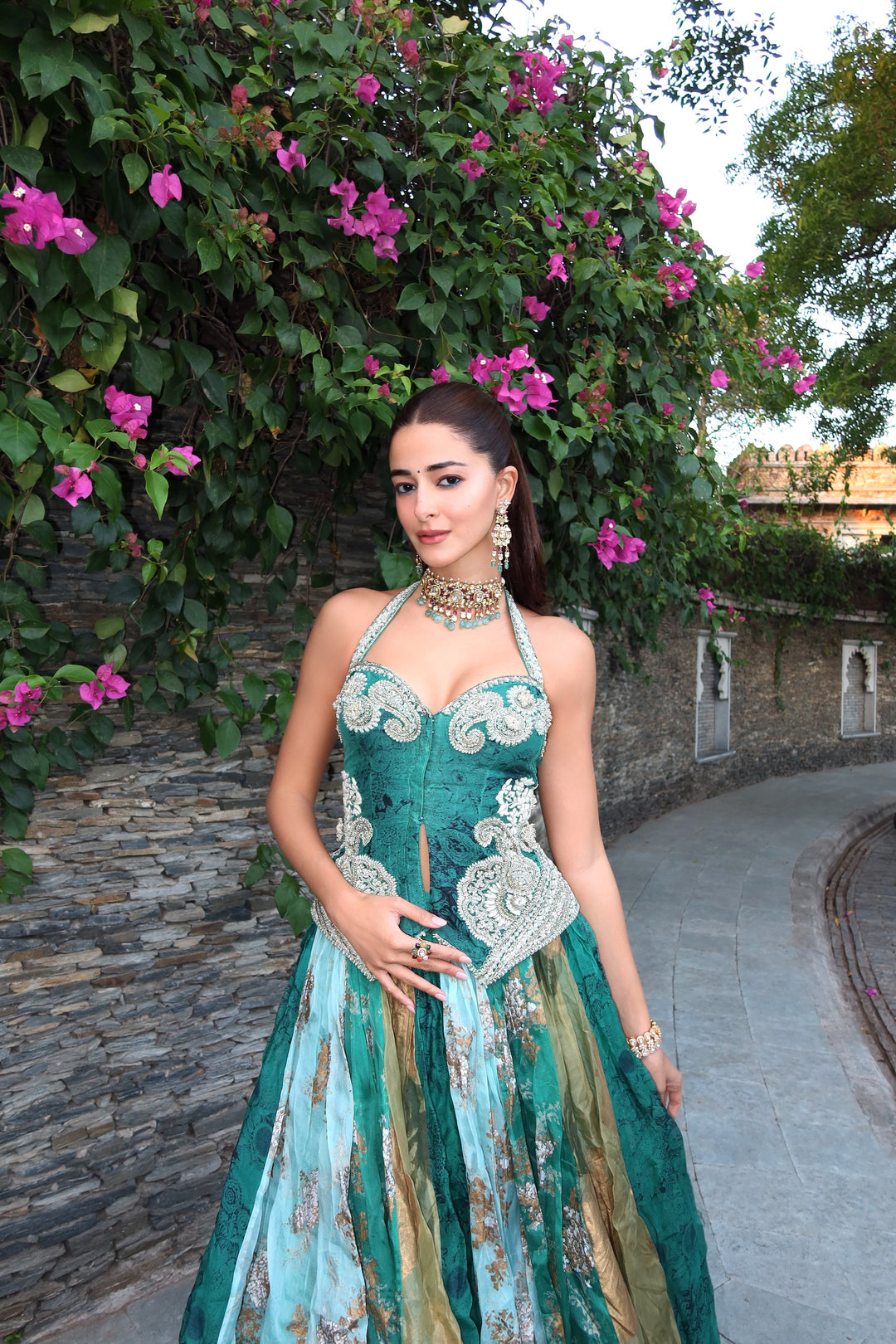 Ananya Panday in our Jasma Lehenga set