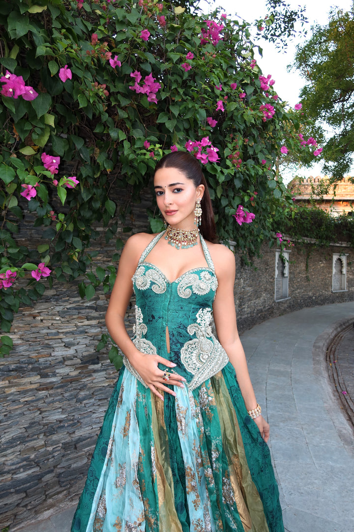 Ananya Panday in our Jasma Lehenga set