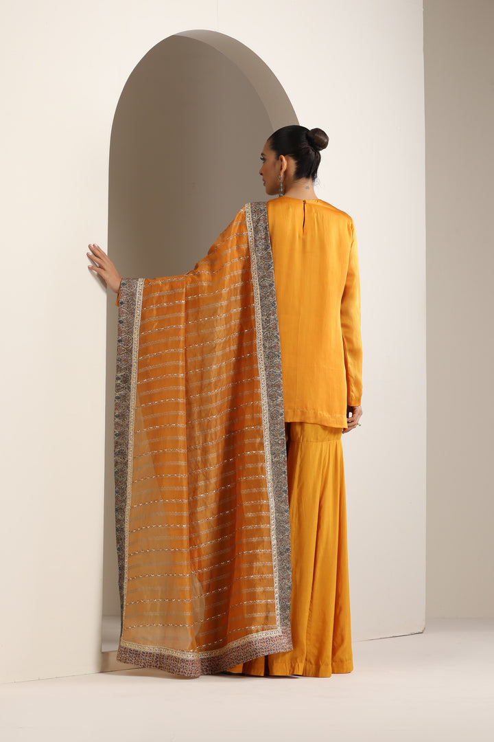 Aarya Short Kurta & Sharara Set