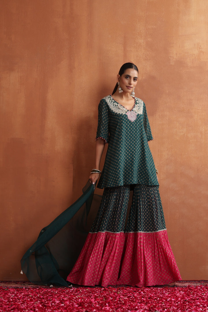 Zohal Kurta & Sharara Set