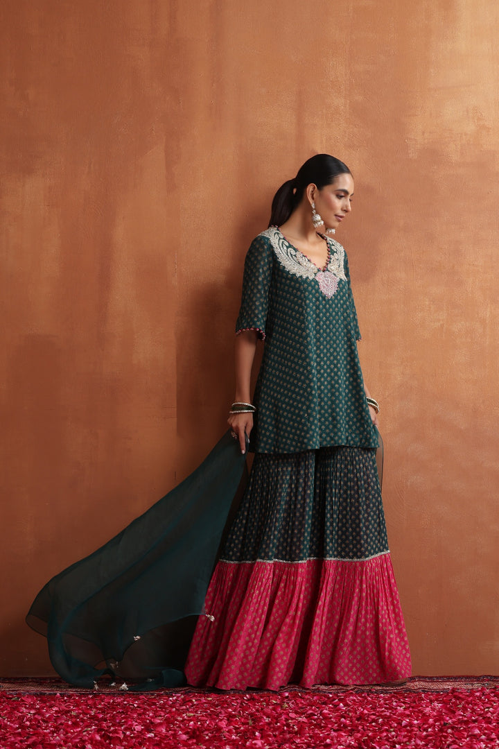 Zohal Kurta & Sharara Set