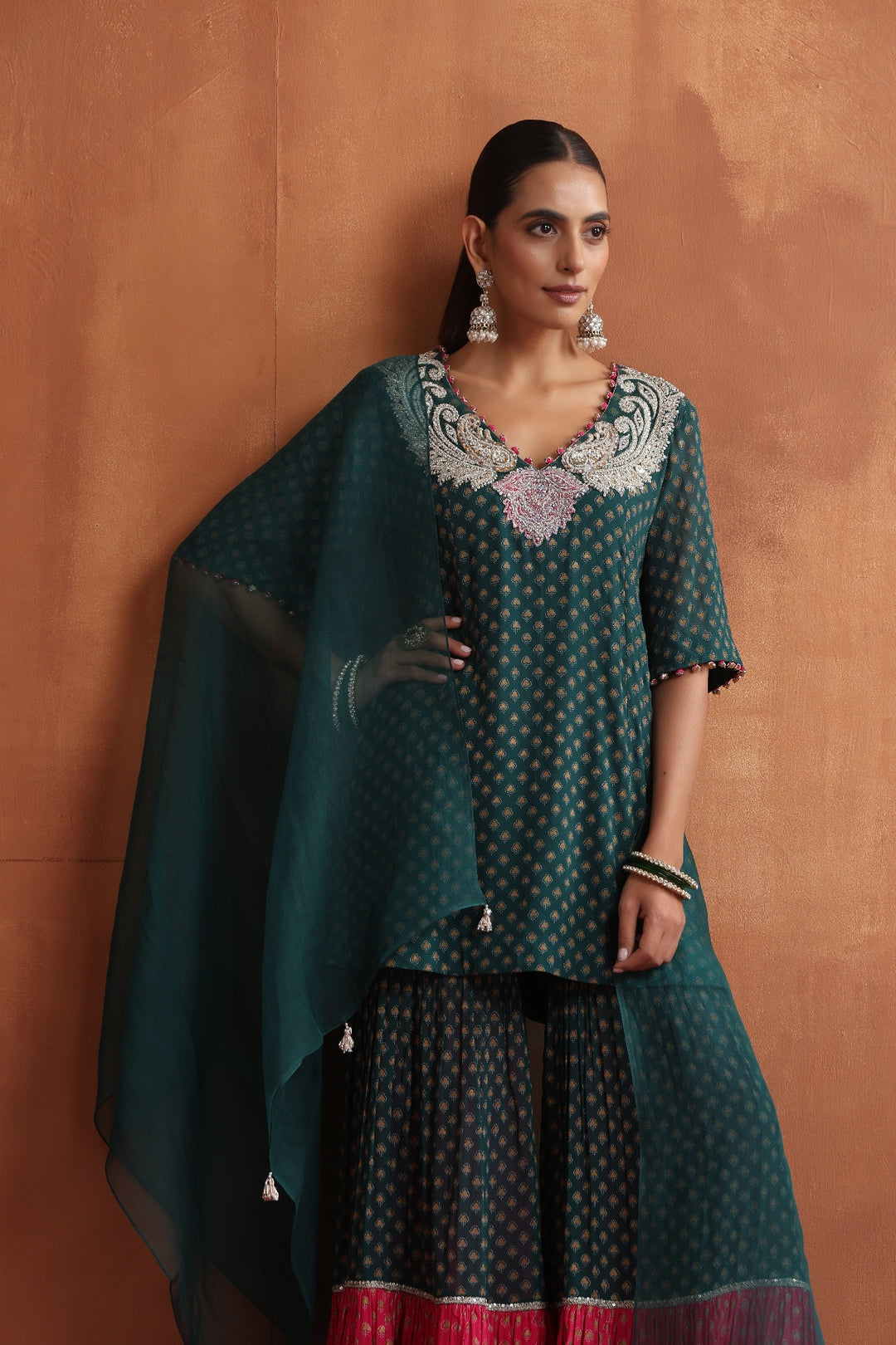Zohal Kurta & Sharara Set