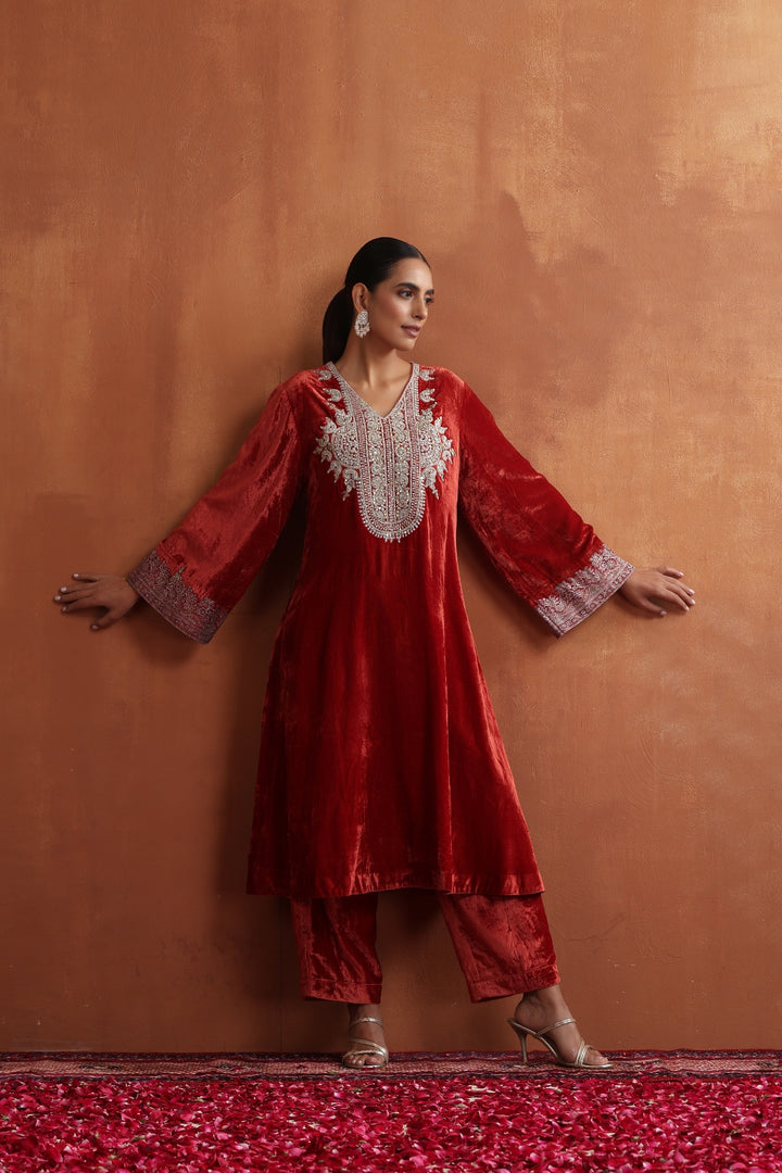 Aza Long Kurta & Pants Set