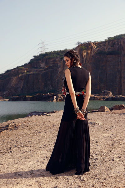 Black Pleated Jumpsuit