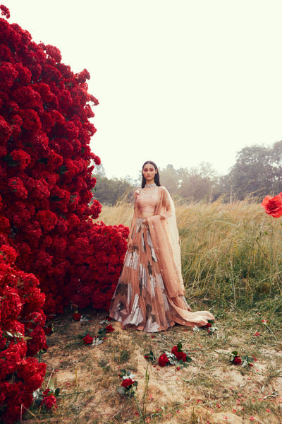 Nude Dahlia Lehenga Set