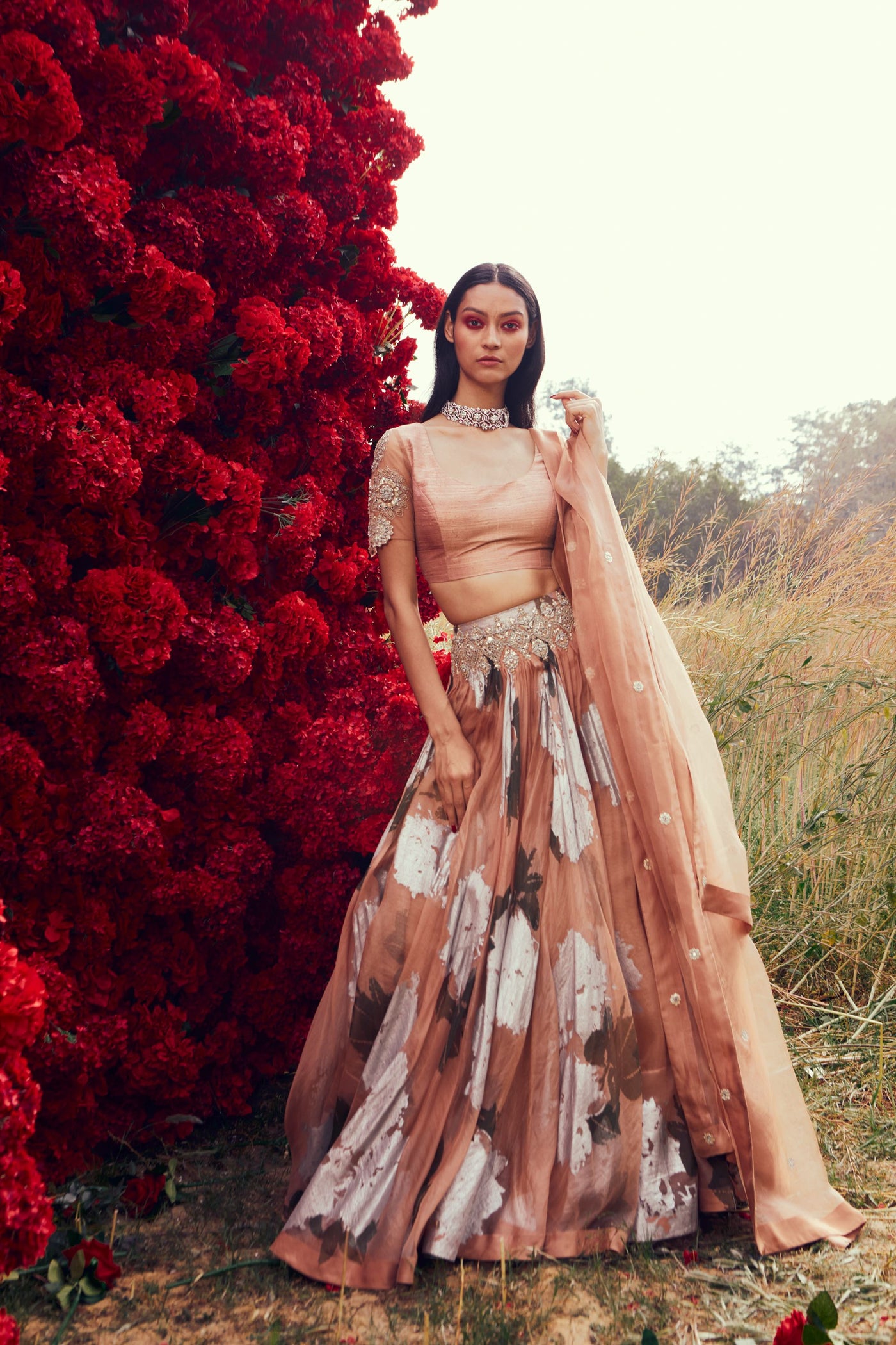 Nude Dahlia Lehenga Set