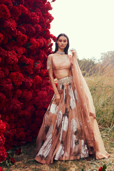 Nude Dahlia Lehenga Set
