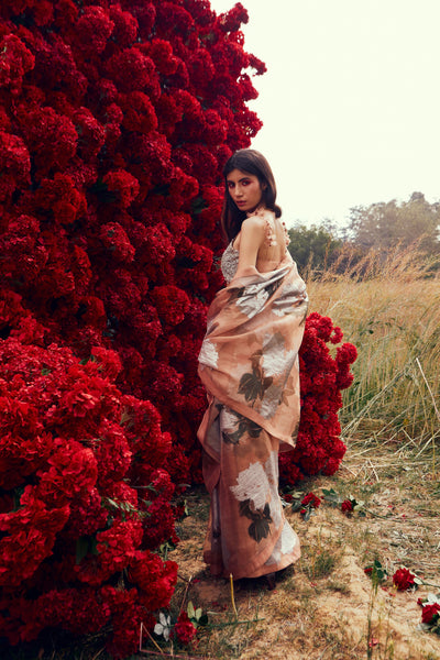 Nude Dahlia Saree