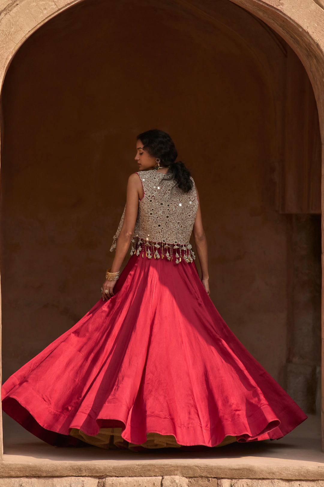 Lora Short Jacket & Skirt Set