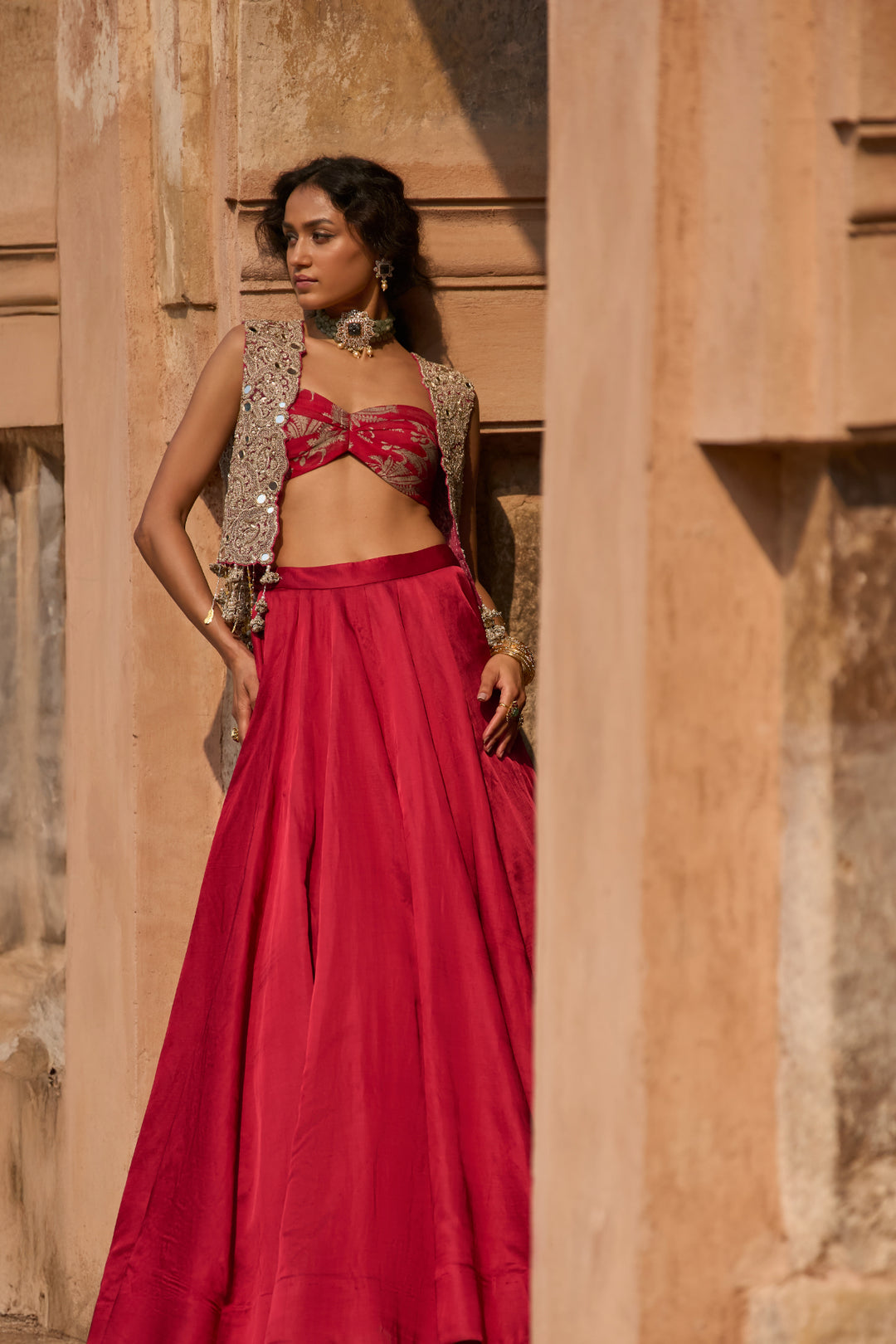 Lora Short Jacket & Skirt Set