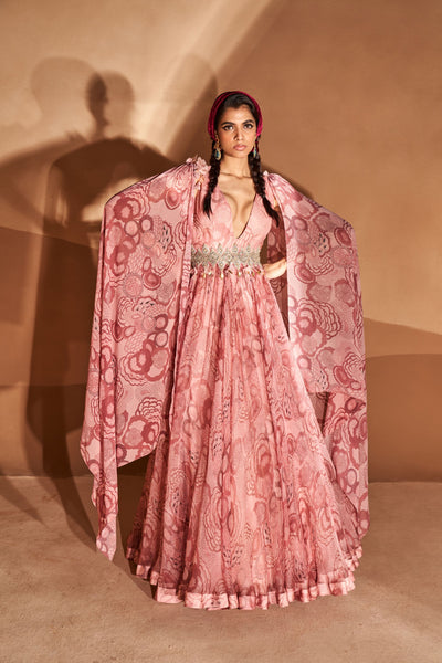 Blush Bahaar Anarkali with Attached Dupatta