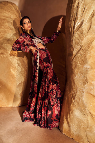 Gulbahar Kalidaar Jacket & Sharara Set