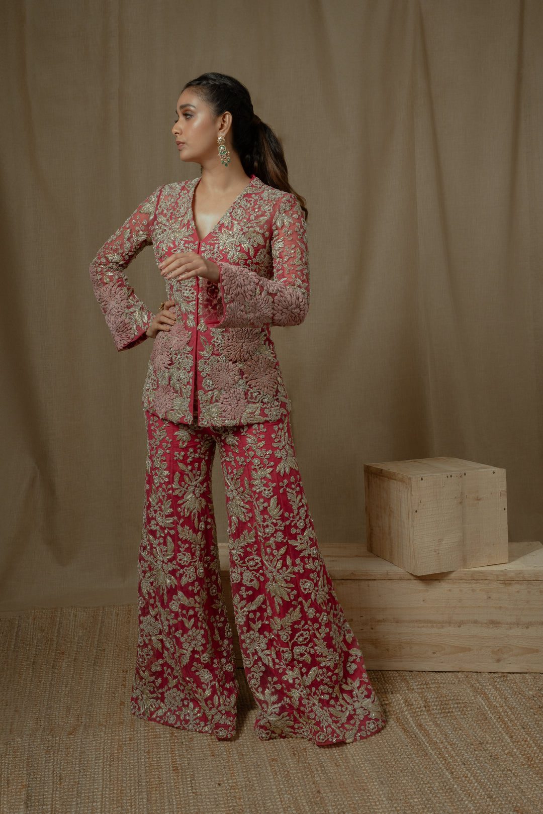 Keerthy Suresh in our Lisa Jacket and Pants Set - Main Image