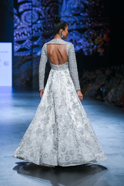 Ivory Embroidered Anarkali