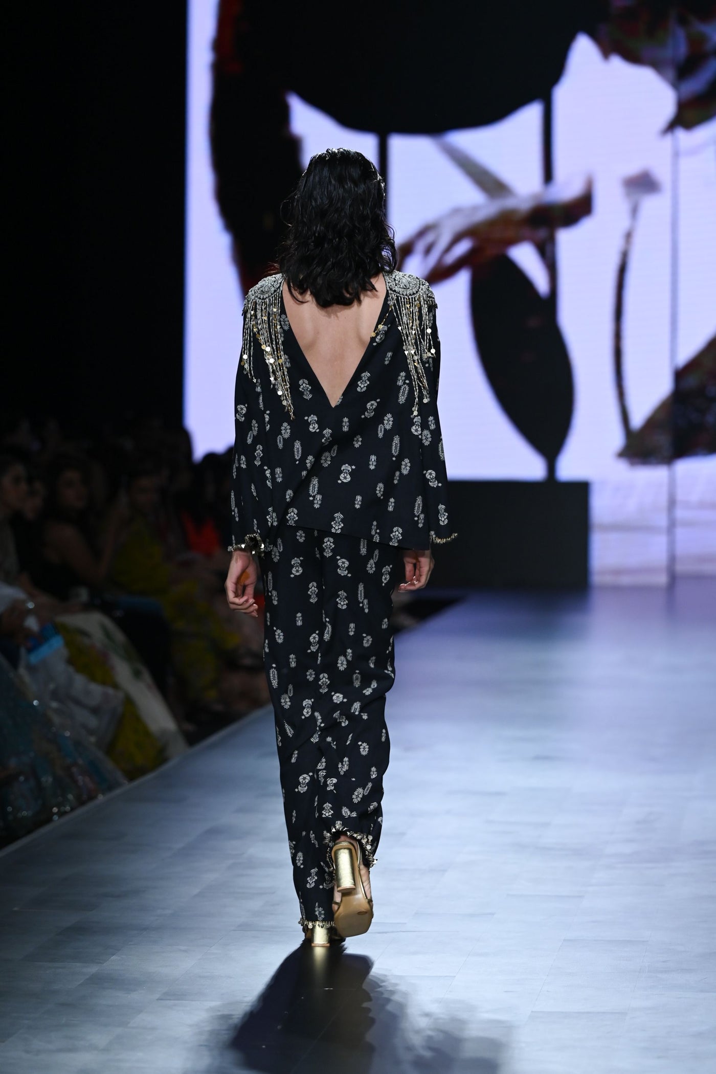 Black Floret Tunic & Pants