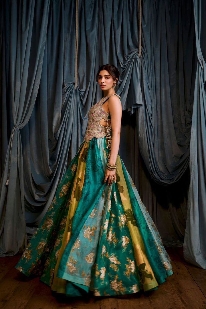 Khushi Teal Green Anarkali