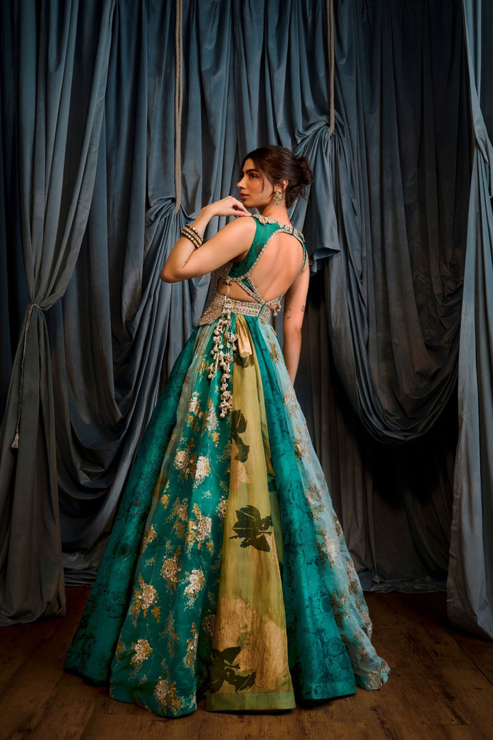 Khushi Teal Green Anarkali