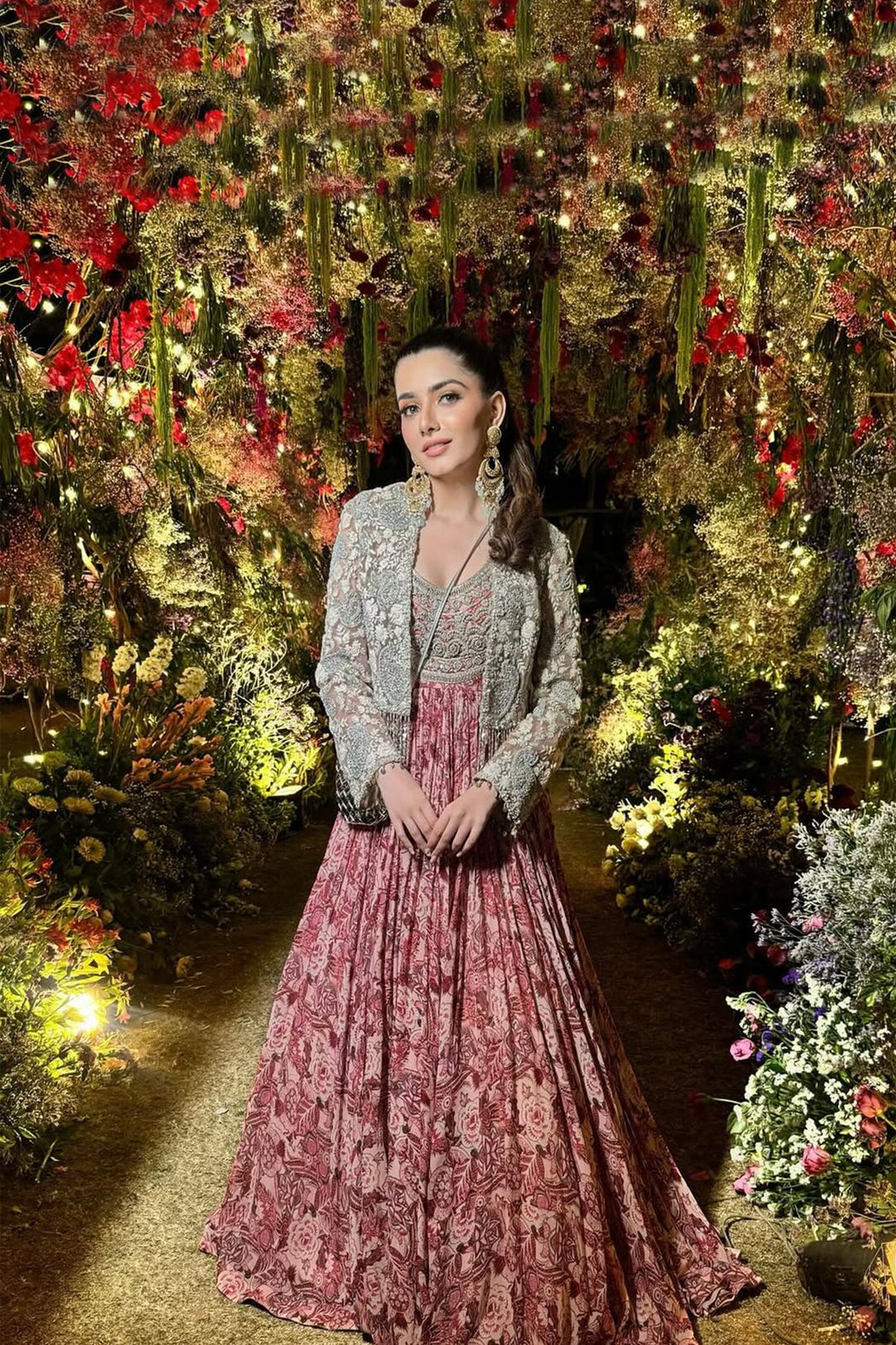 Mahima Chawla in our Floral Anarkali with Short Jacket – Bhumika Sharma Mahima Chawla in our Floral Anarkali with Short Jacket – Bhumika Sharma