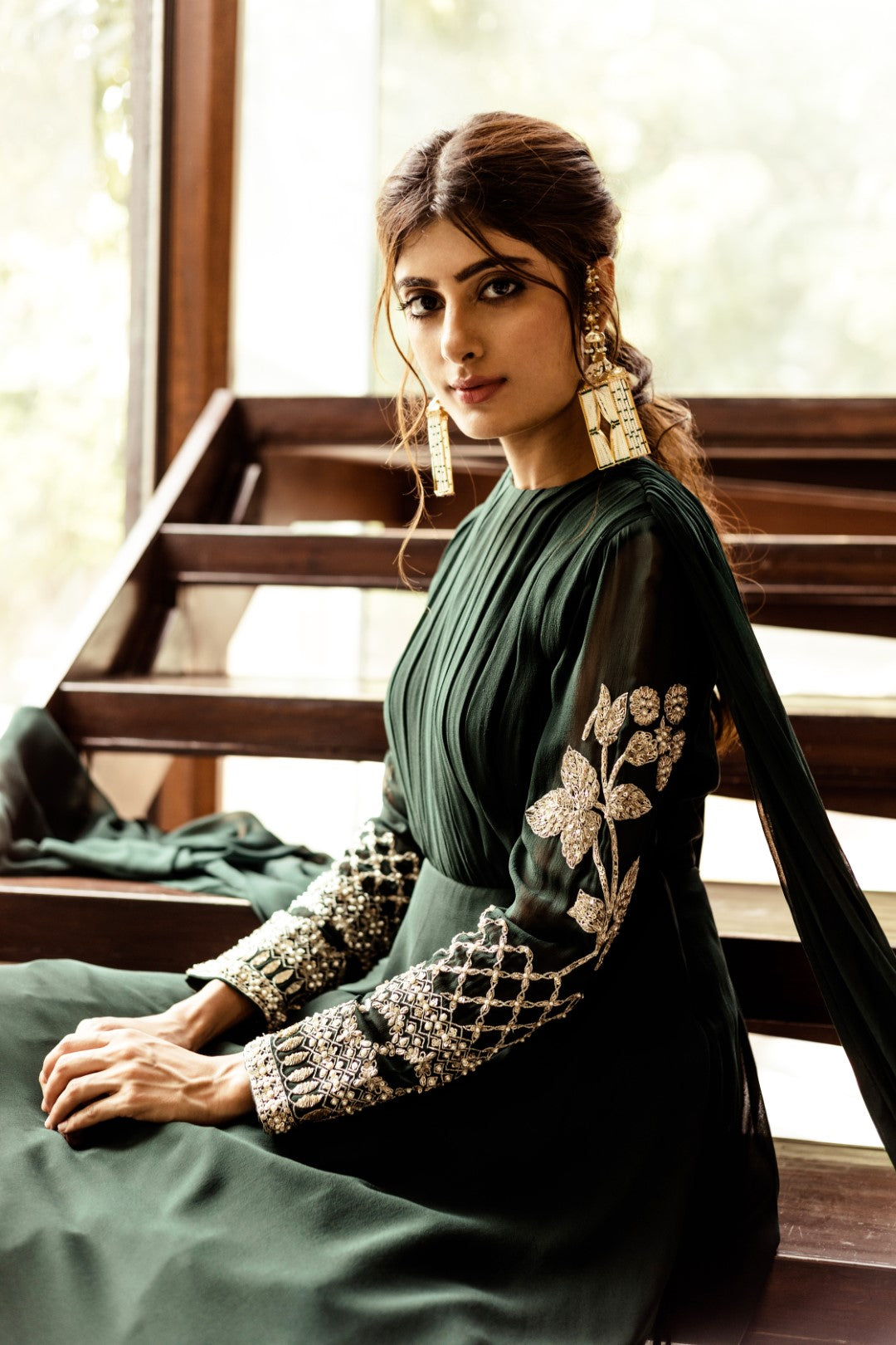 Teal Green Anarkali Gown - BHUMIKA SHARMA