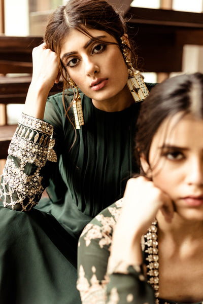 Teal Green Anarkali Gown - BHUMIKA SHARMA