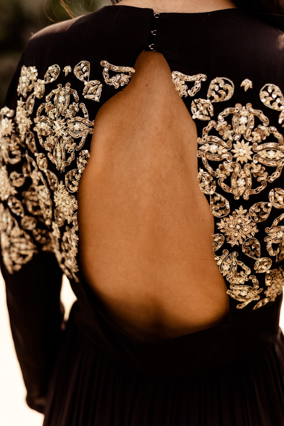 Black Embellished Anarkali Set - BHUMIKA SHARMA