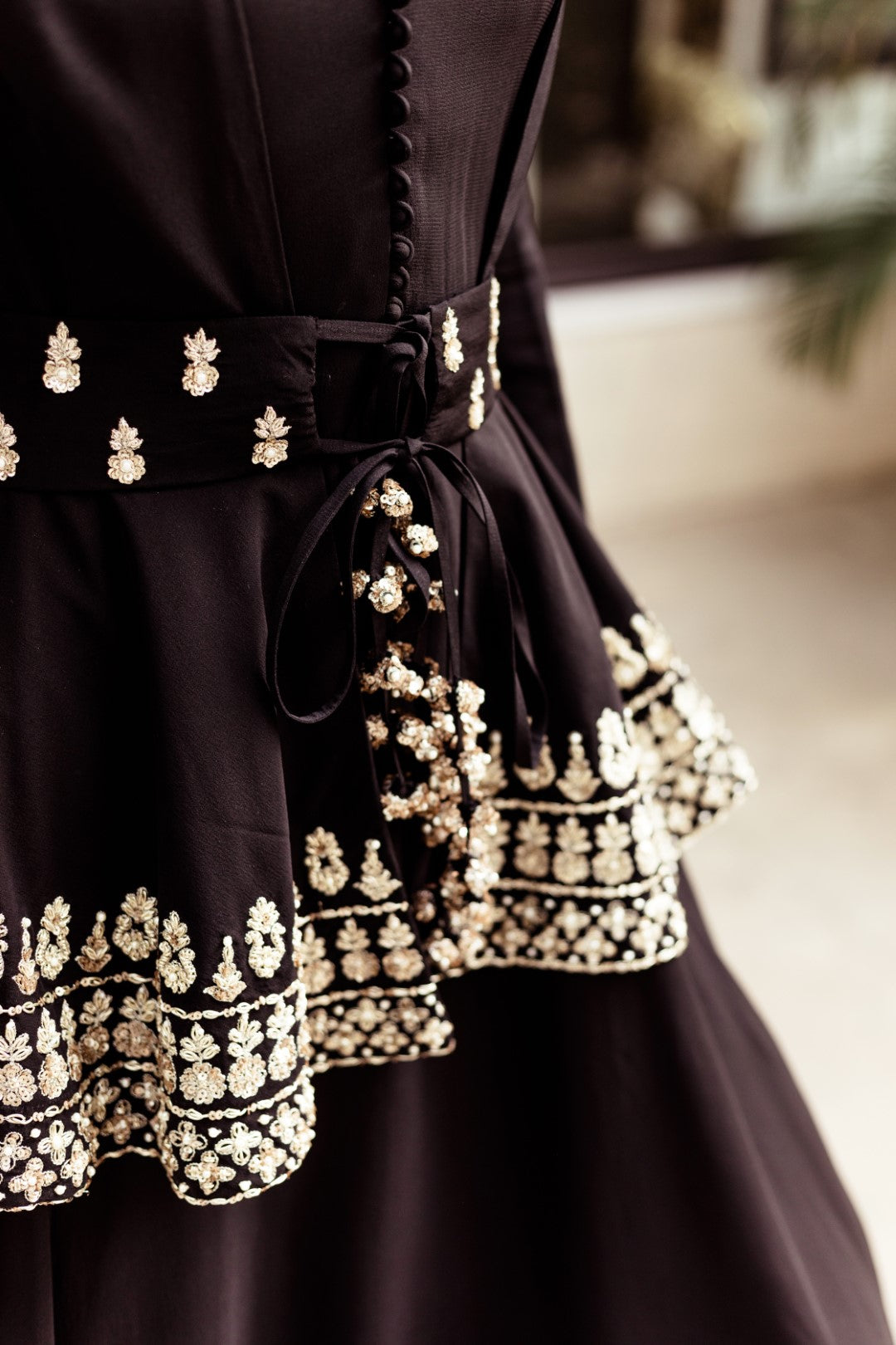Black Anarkali Jacket Set - BHUMIKA SHARMA