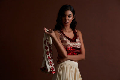 Ivory Skirt and Jacket Set - BHUMIKA SHARMA