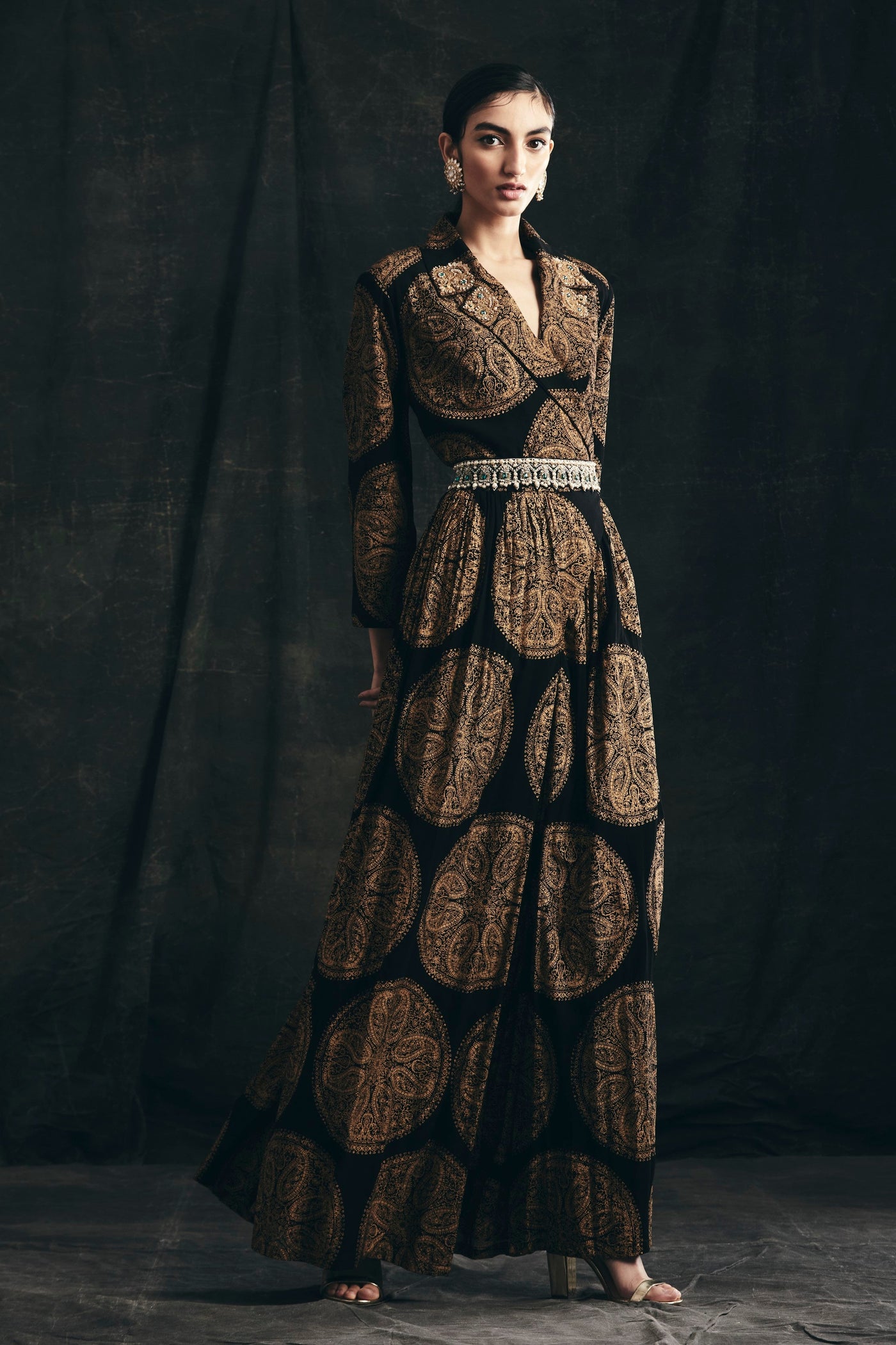 Black Ambi Circle Print Jumpsuit